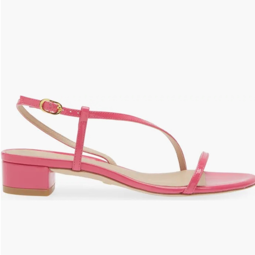 Stuart Weitzman The Soirée 25 Sandal patent leather pink magenta